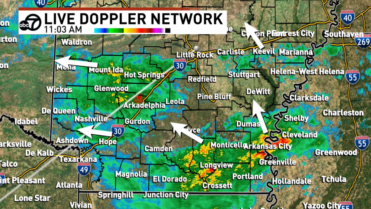 WXManPosgai's tweet photo. Showers are draped across most of the southern half of the state and circling around a low pressure system in northeast Texas. It's going to be a wet day. https://t.co/NjrGirM3MH