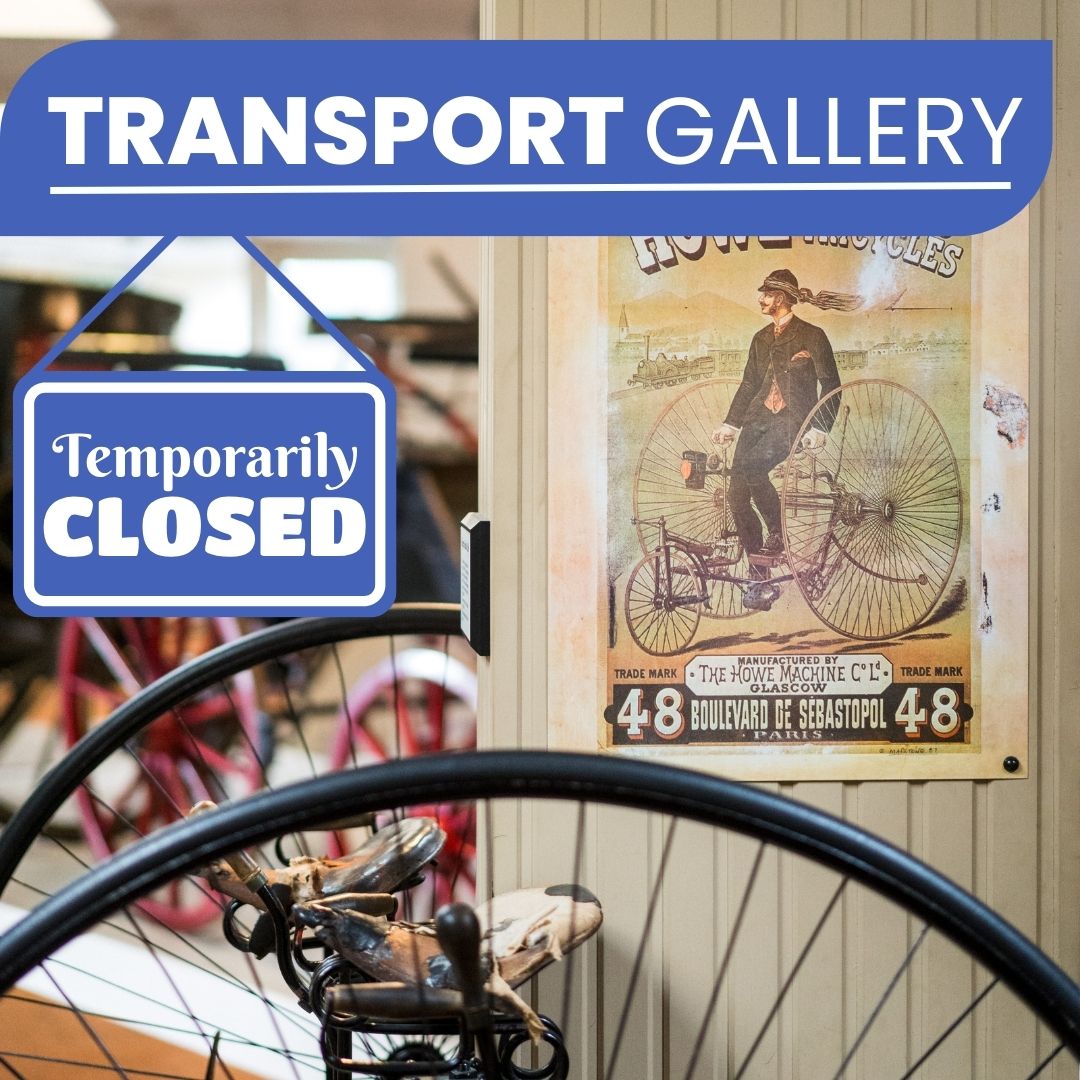 Our apologies, the Tolson Transport Gallery is temporarily closed. This sadly means the route to the access door is unavailable and we cannot currently offer step free access to the Museum. Please accept our apologies, we hope to resolve this soon.