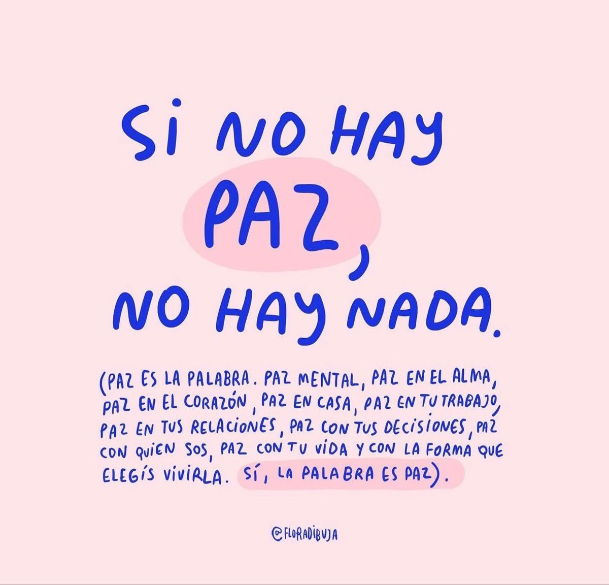 Sin paz no hay nada