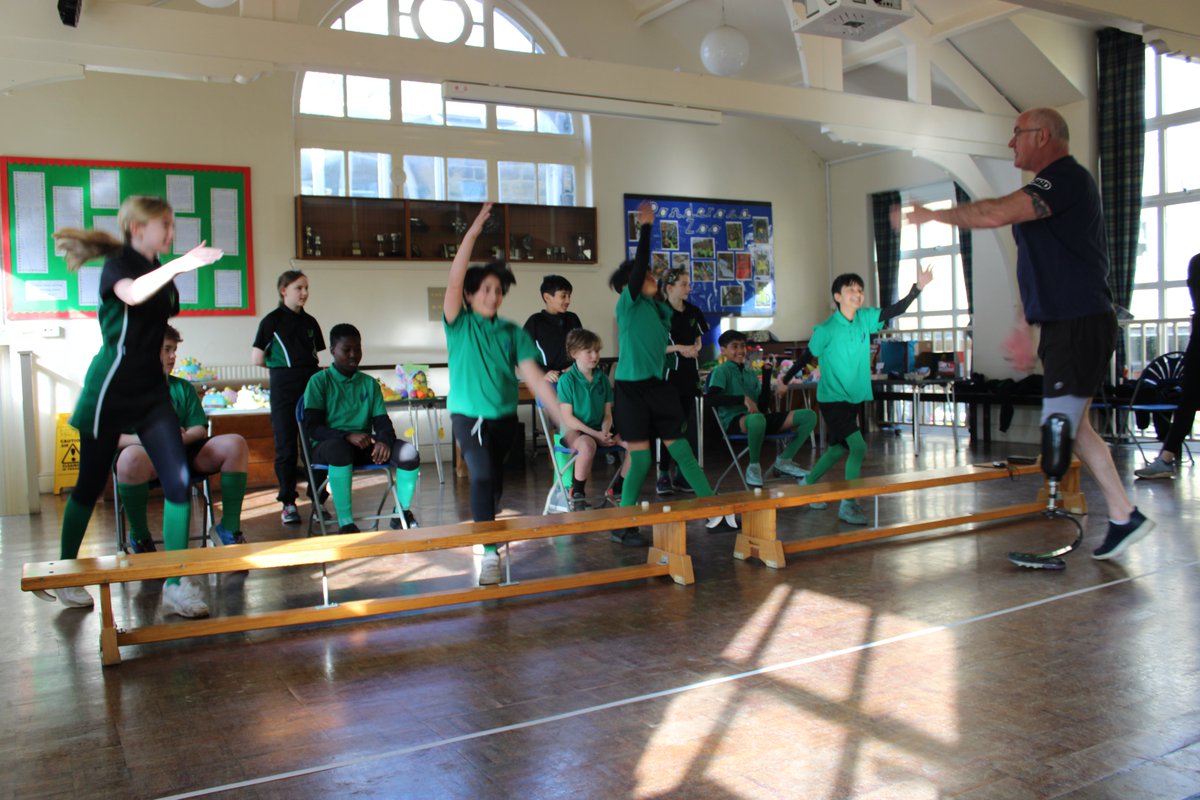 LadyLanePark's tweet photo. Thank you to Sean Gaffney -  our amazing @sportsfs visitor today.  All our pupils loved their circuit training and are now determined to keep trying, whatever obstacles get in their way! 🏋️‍♂️🚣🏃@ISAsportUK @Alpha_Schools #seangaffney @WeAreInvictus #teamgb https://t.co/uO8AbXWKvE