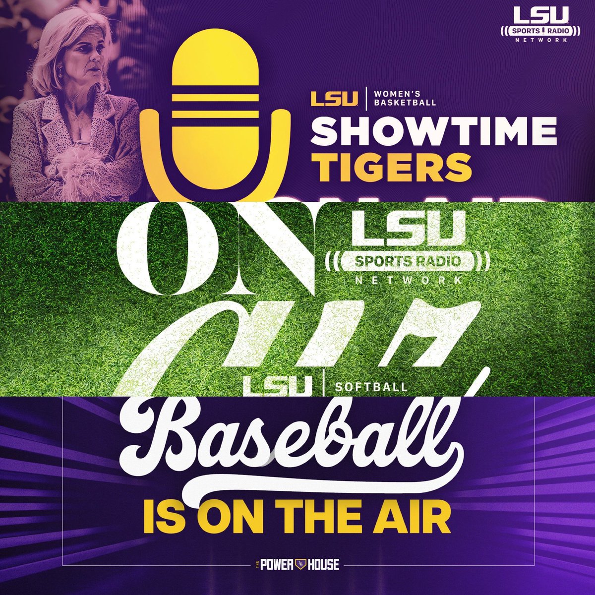 A full broadcast day this Friday with @LSUwbkb tipping off at 3pm in #NCAAMarchMadness vs Rice on @1007TheTiger Then @LSUsoftball at Mizzou starting 5pm on @talk1073 followed by G1 of Florida vs @LSUbaseball at 7 on @eagle0981 All streaming on @LSUsports mobile app. #LSU