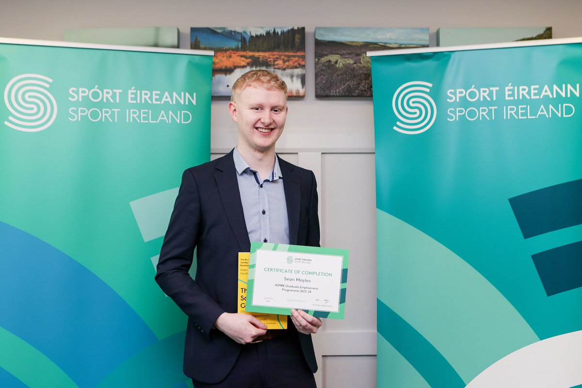 Congratulations to team member Sean Moyles who graduated today from the @sportireland ASPIRE Graduate Employment Programme. Sean has recently taken on the role as Physical Activity Coordinator for Vision Sports. Well done Sean, we are delighted to have you as part of the team.