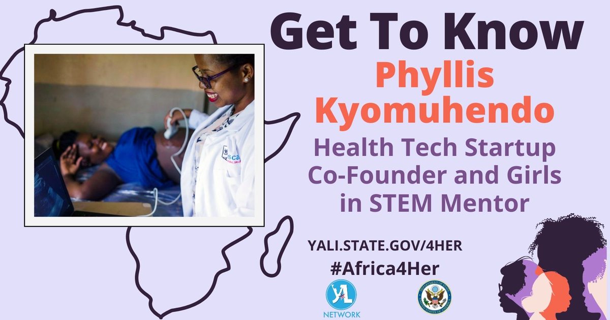 #YALINetwork wants to inspire YOU through the stories of OTHERS. They did it. So can you! Be inspired by the story of Phyllis Kyomuhendo from Uganda. Her startup, M-SCAN developed low cost ultrasound devices for use throughout rural regions. go.usa.gov/xzTVW #WomenWhoSTEM