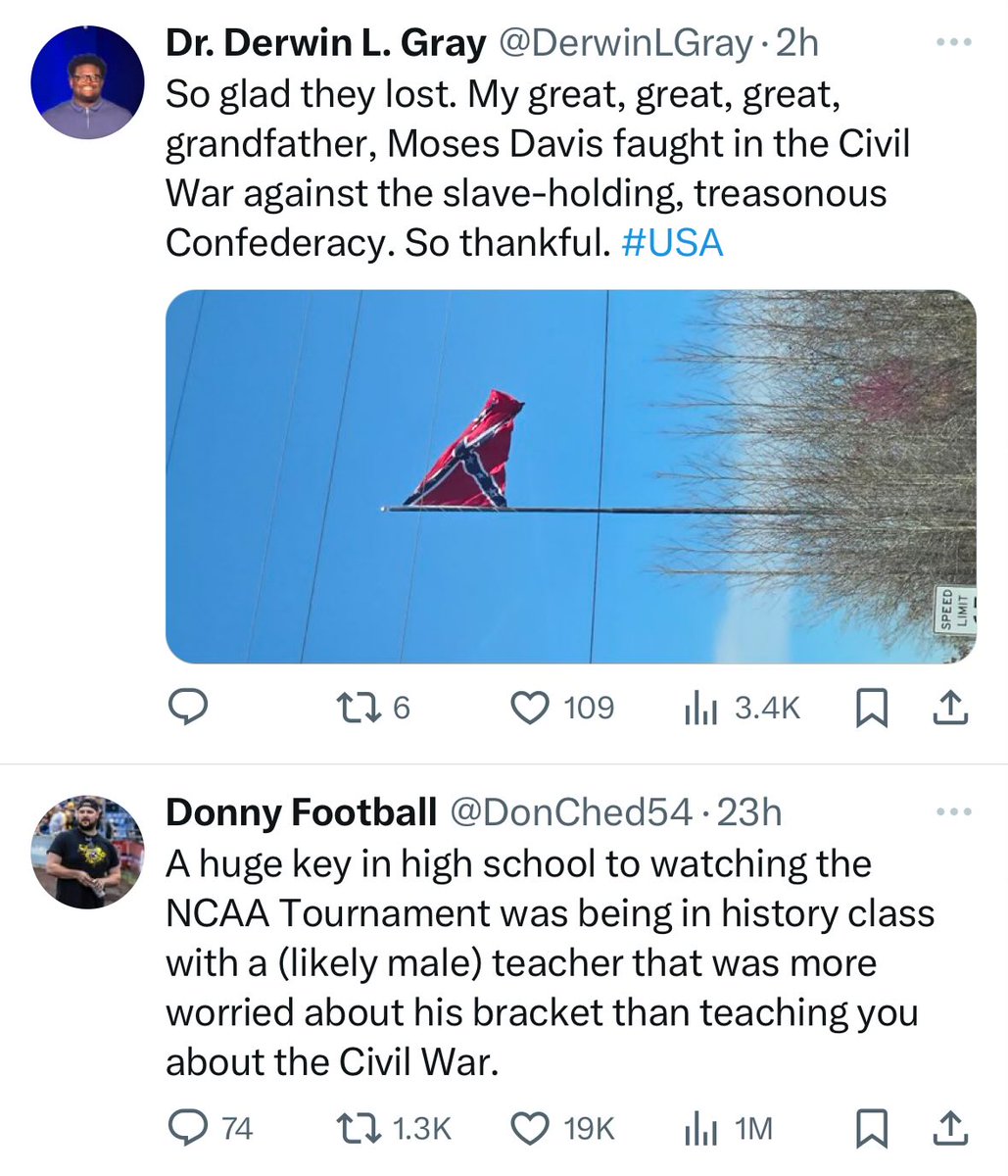 mikeyelite5's tweet photo. Cannot ignore these two posts being one after another on my timeline. @DerwinLGray @DonChed54 #NotHatingJustStating https://t.co/0G1GB0TX45