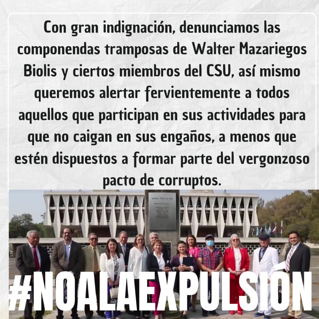 ⚠️ ¡No podemos ignorar esto! ⚠️ 🔍

#Atención #NoTenemosRector #Gt #NoALaExpulsión  #Mafiariegos #Usurpador