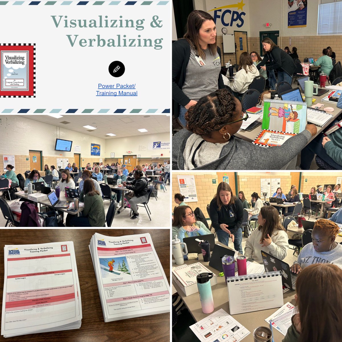 FCPS Special Educators, SLPs, and Literacy Specialists learn about implementing Visualizing and Verbalizing! Enhancing options for Specially Designed Instruction to support students! #FCPSisSpecial