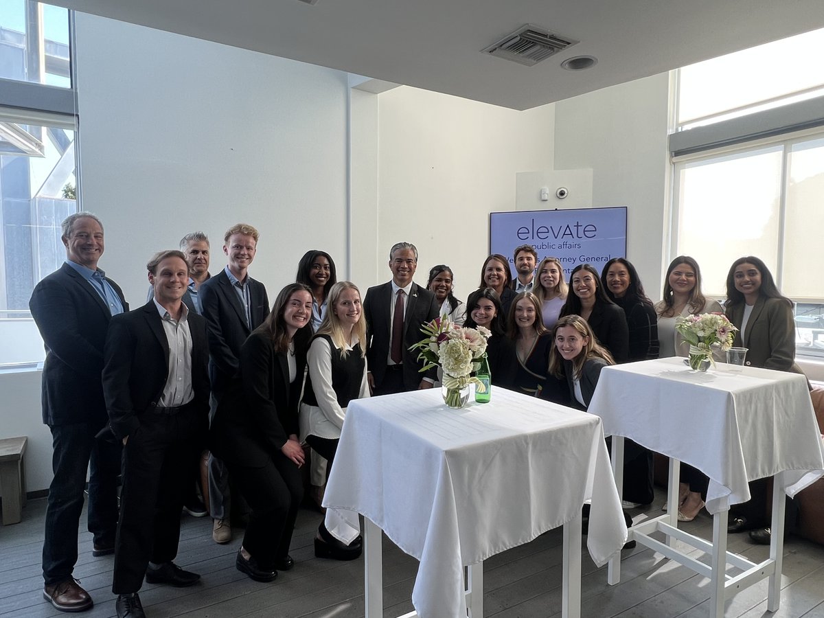 WeElevatePA's tweet photo. Thank you to Attorney General Rob Bonta for being our guest at Elevate Public Affairs. Our staff is inspired by your story and your leadership, and we appreciate the fruitful opportunity for Los Angeles business and community leaders to engage in an exchange of ideas. https://t.co/b3yZuIlVug