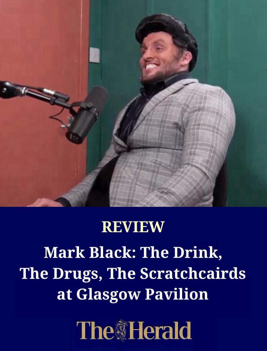 'The criteria for getting a job at Scotrail is wearing a rucksack over one shoulder and walking briskly' @Oldfirmfacts1 reviews Mark Black at the Pavilion heraldscotland.com/life_style/art… @MucusBlack @GlasgowPavilion @bene25_ @SE250_