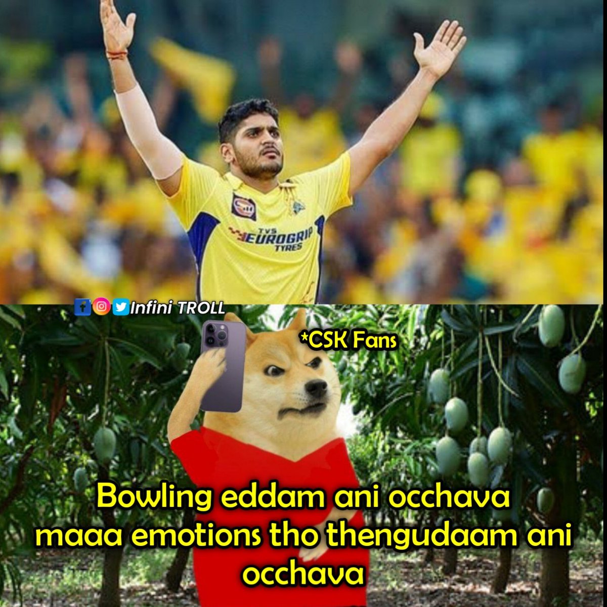 Infini_troll's tweet photo. Appalanga runs icchav...
#CSKvsRCB https://t.co/Lw5xyEurBK
