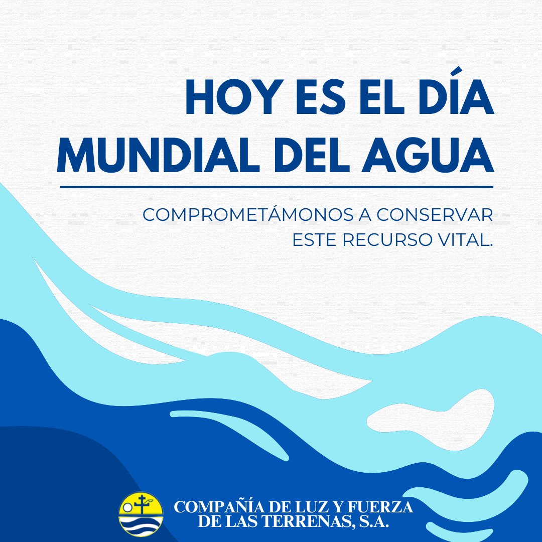 ¡Hoy celebramos el Día Mundial del Agua! Recordemos la importancia de conservar este recurso vital para la vida en nuestro planeta. ¡Cuidemos y protejamos el agua para un futuro sostenible! 💧 #DíaMundialDelAgua
