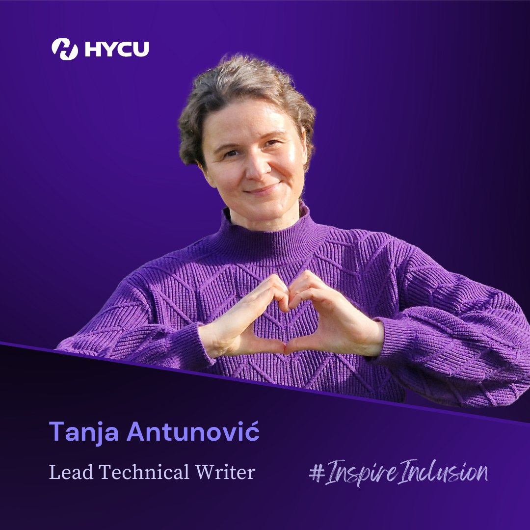 hycuinc's tweet photo. ๐ Continuing our celebration of #InternationalWomensMonth with Tanja Antunoviฤ!
Reflecting on her career, Tanja finds pride in the incredible individuals she collaborates with daily โ their talent, passion & dedication inspire her journey๐
#LifeAtHYCU #InspireInclusion https://t.co/mQd92bNhxF