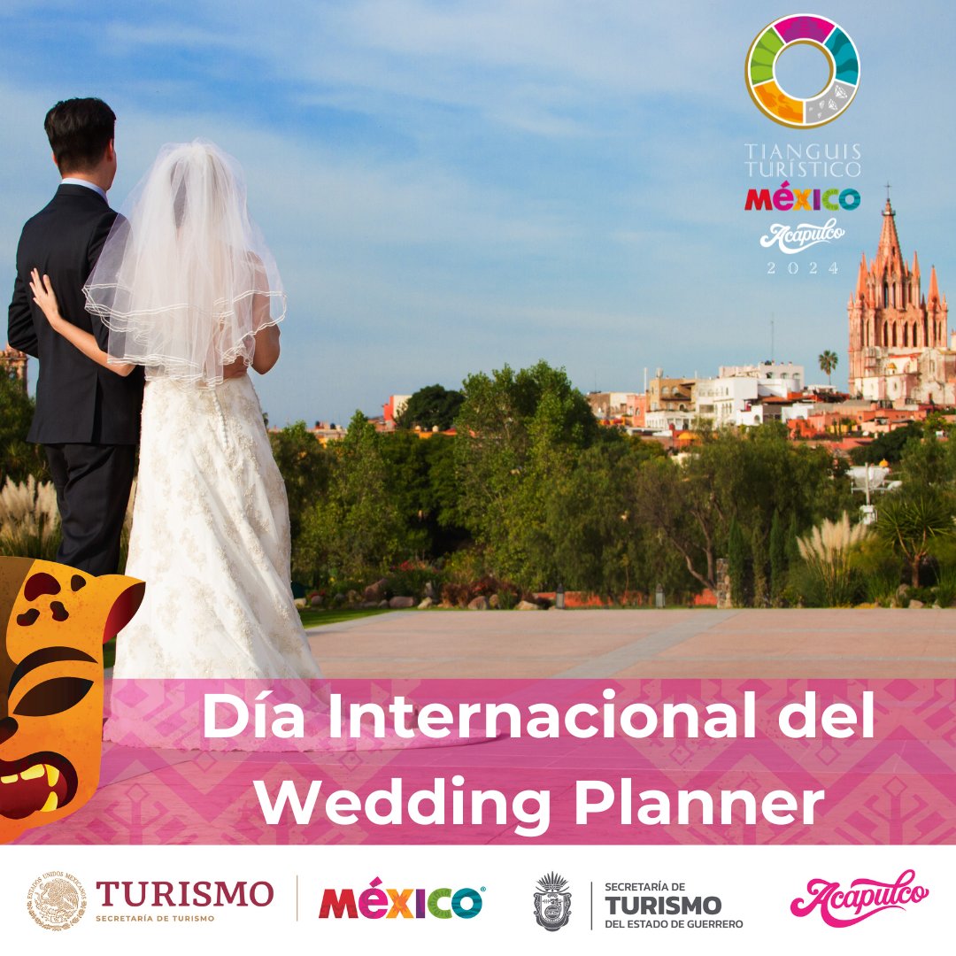 💗¡Hoy celebramos el Día Internacional del Wedding Planner! 💗

💍 Felicidades a todos los profesionales de esta área que nos permiten vivir momentos inolvidables.💍

💻 No te pierdas nuestro seminarios virtuales enfocados al #TurismoDeRomance en el #TianguisTurístico2024.