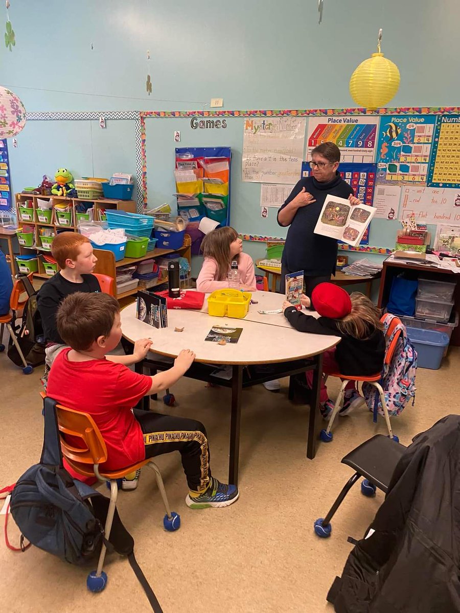 HuxterClass's tweet photo. Another day of ##PlantingPositivityNL The K-6 students at Lumsden Academy invited the seniors in the community to share books and plant seeds. Always remember to sprinkle kindness like confetti.  #NLEduWeek2024 @NLTeachersAssoc https://t.co/rJ8HjSiizX