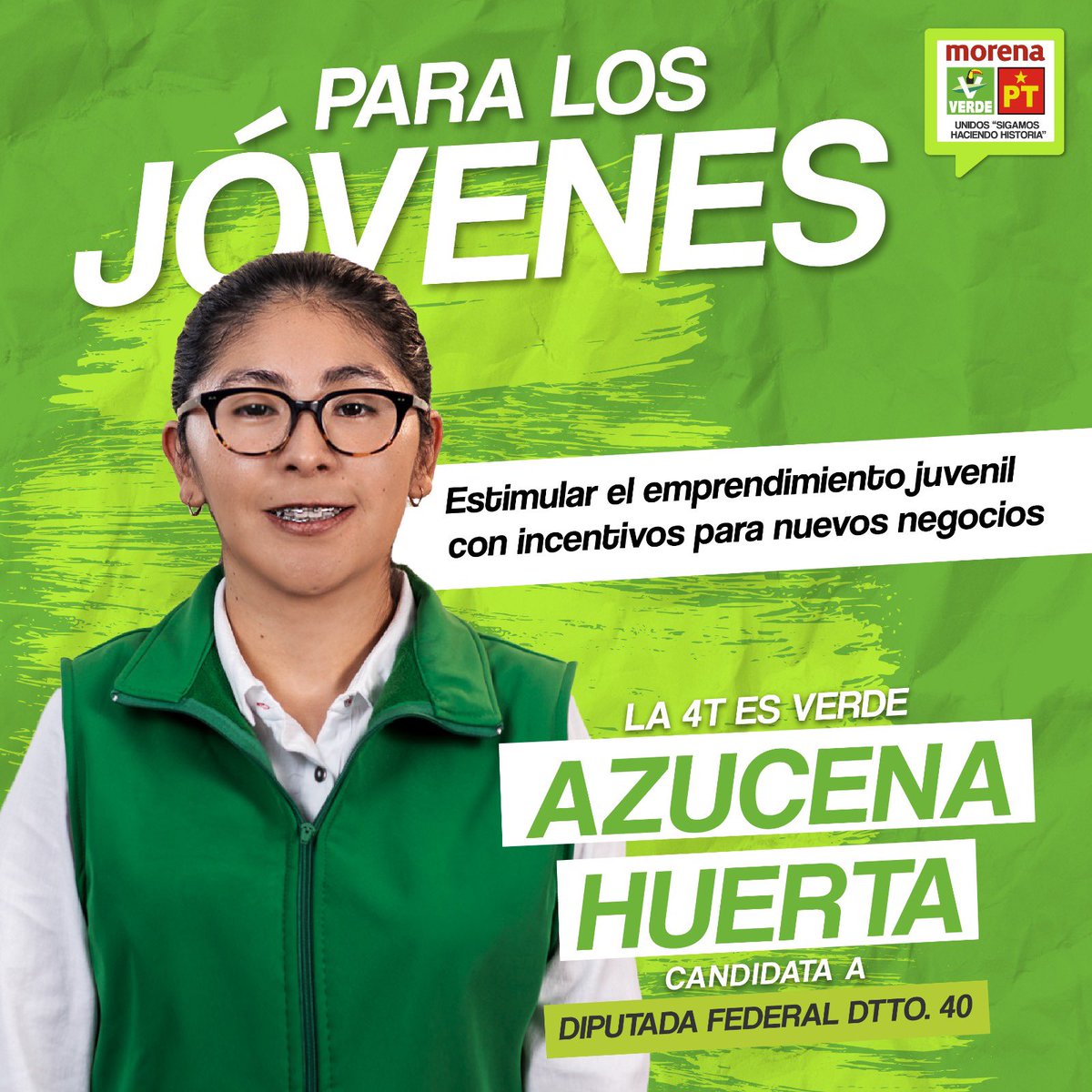 AzucenaHuertaR's tweet photo. 🇲🇽Los jóvenes somos el presente de México, es importante que en el Congreso de Unión tengan una persona que los represente, que conozca su necesidades y los impulse con iniciativas para que puedan emprender y cumplir sus sueños.

#QueSigaLaTransformación
#Distrito40conAzu https://t.co/aJ83xgIptT
