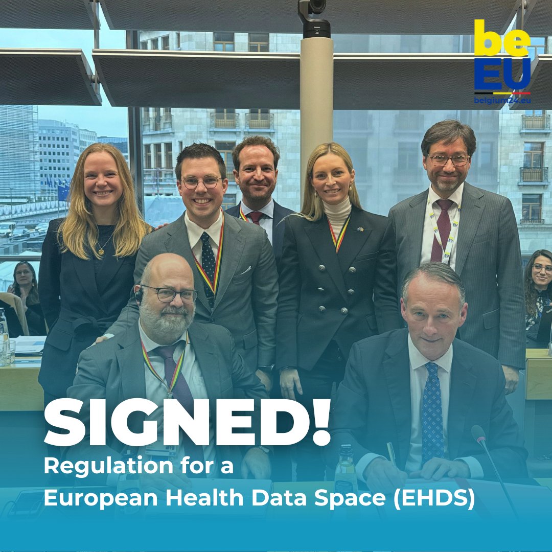 🍐 Confirmed: a healthy space for your data! Ambassadors just confirmed the provisional agreement on the regulation for a European Health Data Space (#EHDS). 🏥 Soon, you'll have faster & easier access to electronic health data, whether at home or in another member state.