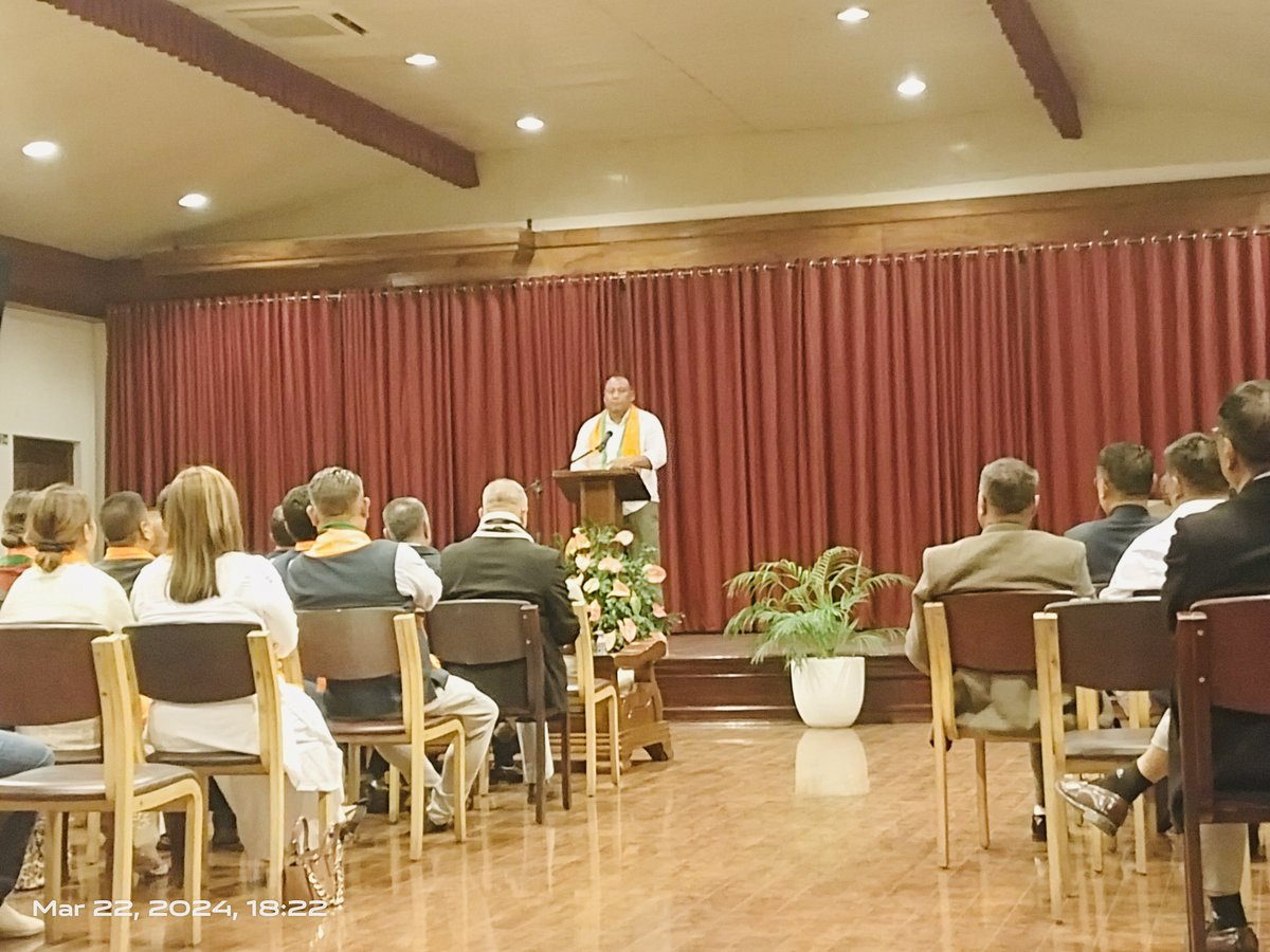 On behalf of <a href="/BJP4Nagaland/">BJP Nagaland</a> and as the Co-Chairman of the People’s Democratic Alliance, I delivered the welcome address at the PDA Coordination Committee Meeting held this evening at Nousi Auditorium, Niathu Resort in presence of Hon’ble Chief Minister Shri <a href="/Neiphiu_Rio/">Neiphiu Rio</a> ji,