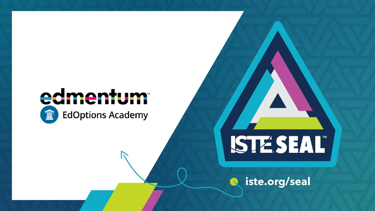 Congratulations @edmentum on your ISTE Seal! 🙌 Reviewers concluded EdOptions Academy stands out for its adaptive curriculum, user-friendly interface, and learning design. bit.ly/3RqpAze #ISTEseal