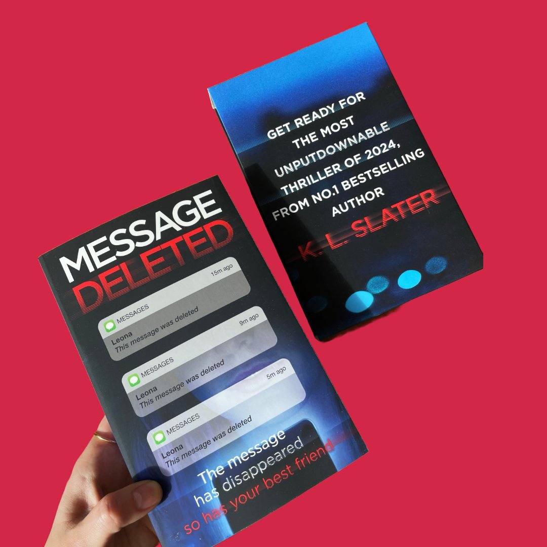 Ahem, is it me, or are the proofs for @KLSlaterAuthor's MESSAGE DELETED the coolest thing you've ever seen? I can promise, the book inside is even better!