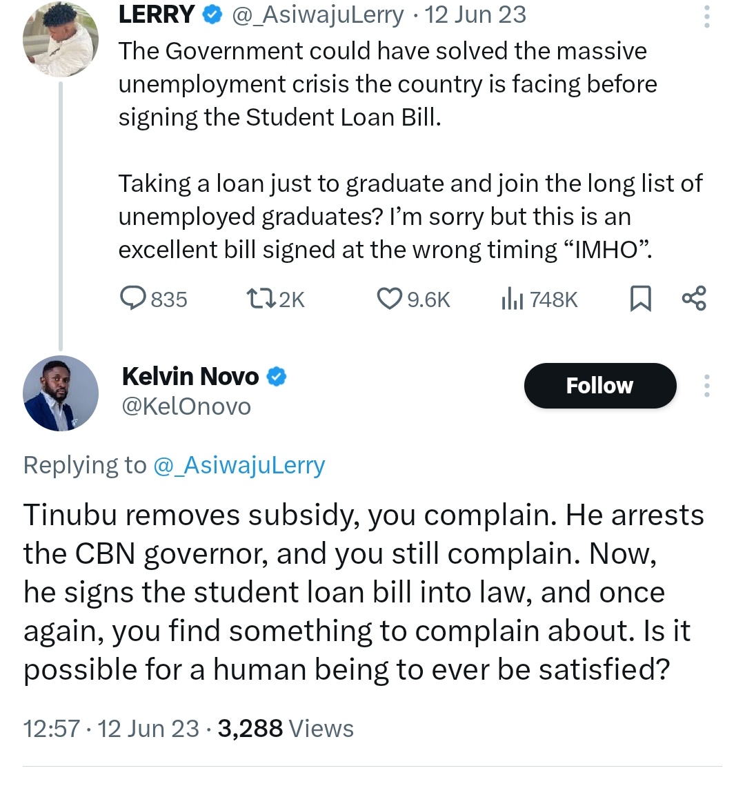 mercyiask's tweet photo. @KelOnovo How far student loan?
How far subsidy?
How far CBN policies doing the economy? https://t.co/PpVJaLxwAV