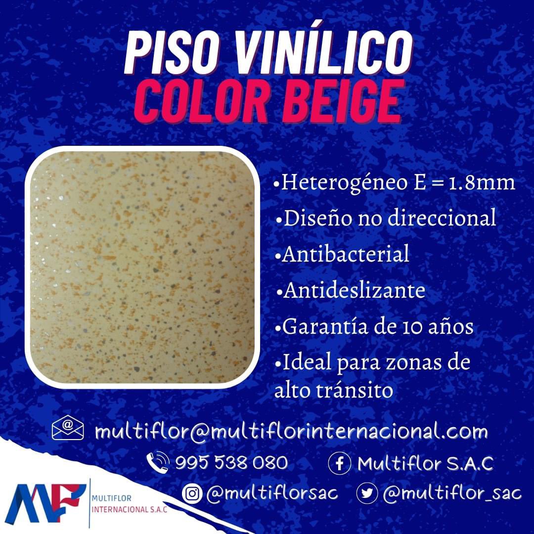 multiflor_sac's tweet photo. ¡𝗣𝗜𝗦𝗢 𝗩𝗜𝗡𝗜́𝗟𝗜𝗖𝗢 𝗖𝗢𝗟𝗢𝗥 𝗕𝗘𝗜𝗚𝗘 𝗘𝗡 𝗦𝗧𝗢𝗖𝗞! 🤑

Tenemos el acabado ideal para zonas de alto tránsito como salas de operación🏥 Piso vinílico heterogéneo color beige en diseño no direccional 💯

✅ Antibacterial, antideslizante y garantía de 10 años https://t.co/iMX7dfIO2q