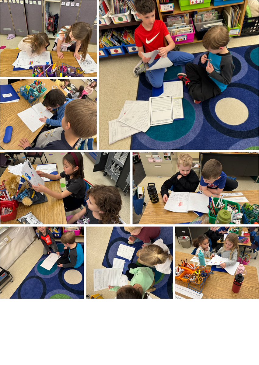 MrsZebertavage's tweet photo. First Grade read their published nonfiction writing to kindergarten friends! #WhatMakesFCSpecial @ojrea @MrsDugan_OJR @OwenJRobertsFC https://t.co/k5Mx5B85ug