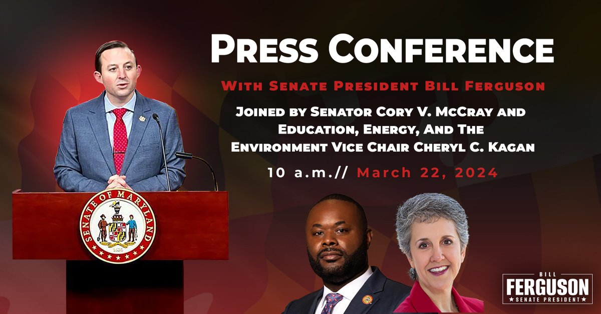 I was thrilled to be joined by Sen. @CherylKagan and @SenatorMcCray for our weekly press conference this morning. We talked about the State Budget, SB652, and Elections bills. You can watch the entire press conference here: youtu.be/OFY2sGXkusM?si… #MDGA24