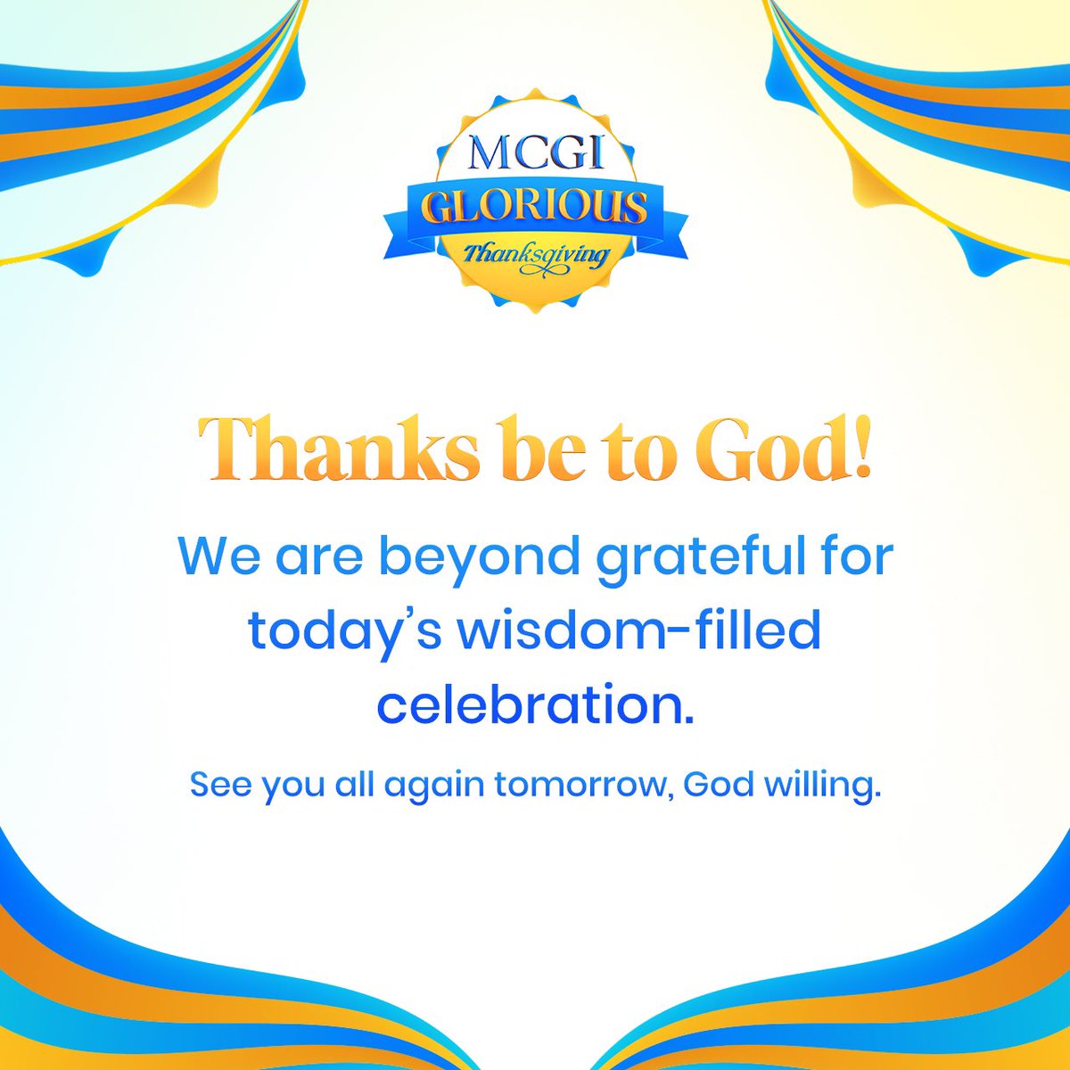 mcgidotorg's tweet photo. Today, we have gained overflowing wisdom from the Lord that we will forever cherish in our hearts.

We eagerly anticipate two more incredible days with all of you. See you all, God willing!

#MCGIGratitudeWithLove
#HappySPBBDay1 https://t.co/mtLUIi0DG4