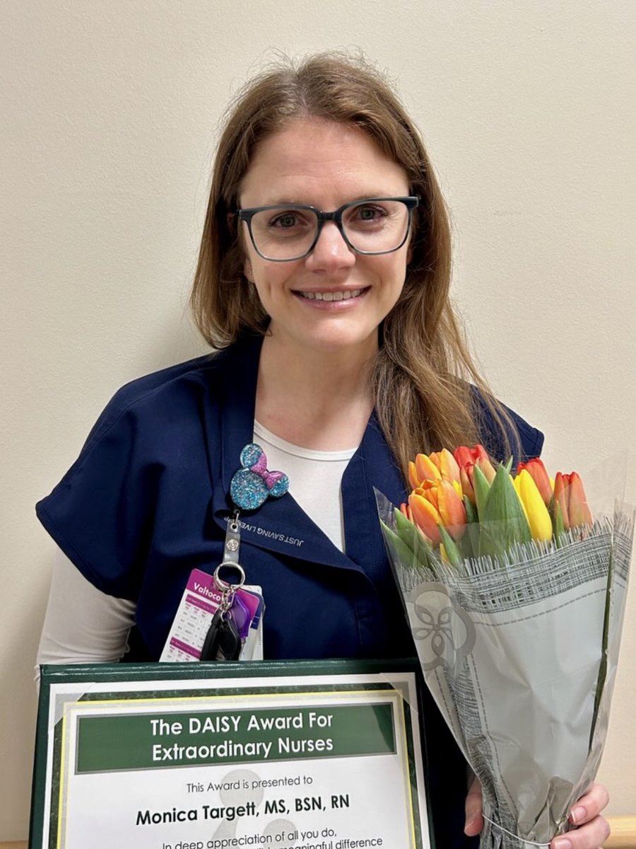 Congratulations to Monica Targett, MS, BSN, RN at Dell Children's Medical Center on recently winning the DAISY Award! 🌼 Thank you, Monica for all that you do. 💙 Read the full nomination here: ascn.io/6018Z61cj