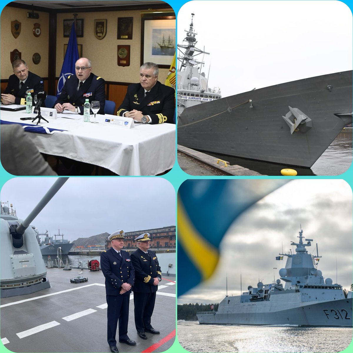 This past week, ships assigned to @COM_SNMG1 paid a historic port visit to Sweden 🇸🇪- the first since becoming a NATO member March 7. #StrongerTogether #DeterAndDefend