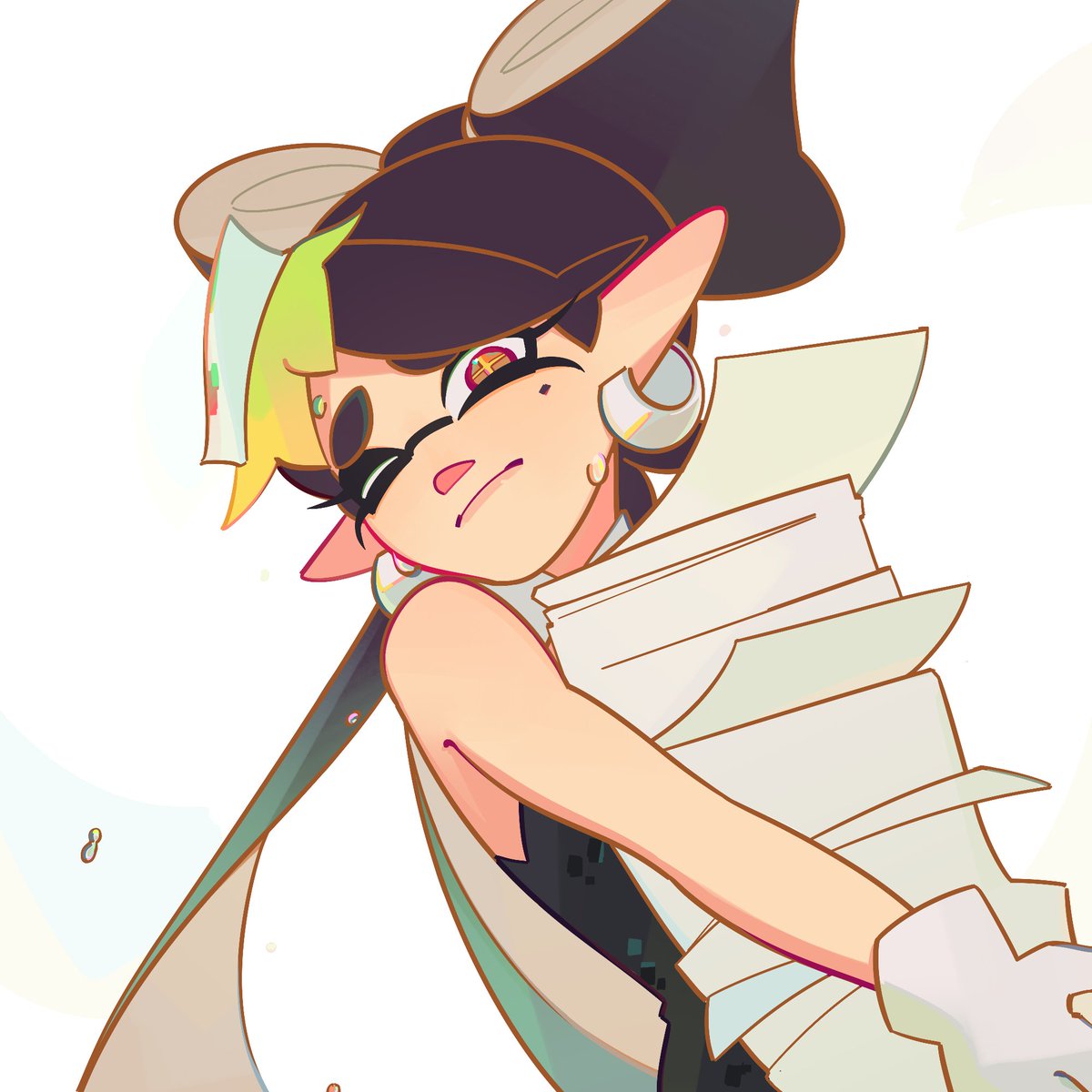 🌟 There's not so much time left! 💫 Our apps close TODAY and Callie seems to be struggling carrying them around. #splatoon