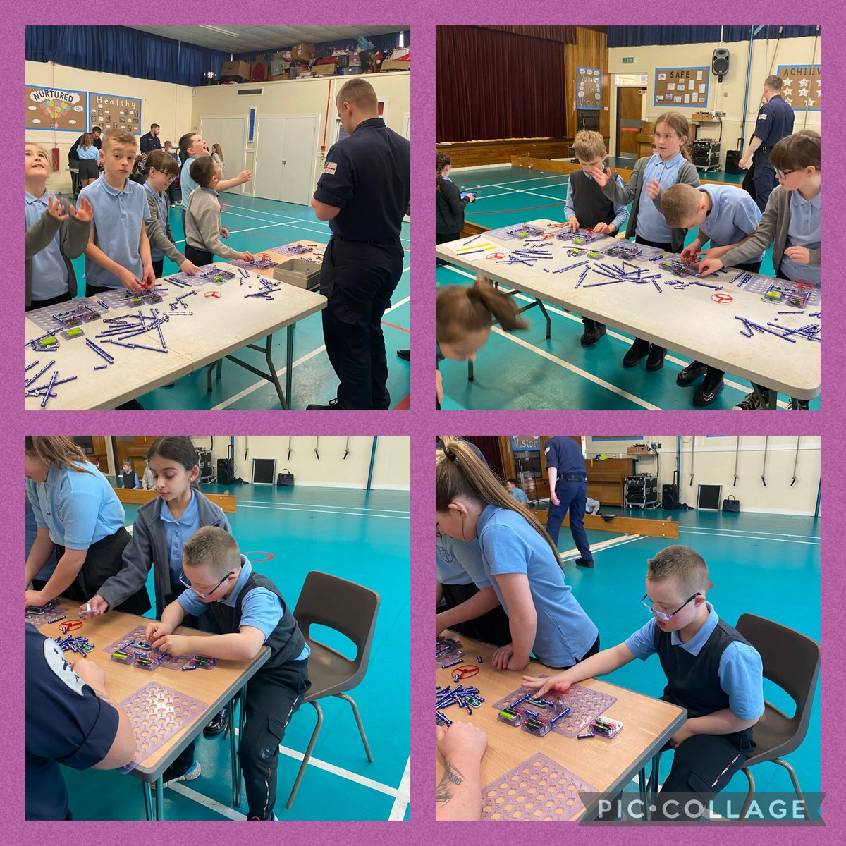 P5 had a great time during their visit from @thalesgroup and @RoyalNavy today. They learned about pistons and used @Sphero to develop their knowledge of technology #STEM