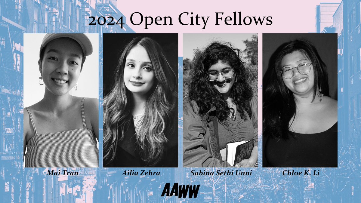 Introducing... our 2024 OPEN CITY FELLOWSHIP COHORT!✨ Please join us in welcoming & congratulating @maiittran, @AiliaZehra, @chloeklis, and @sabinathegreat! 🤩🎉 Read more about our new fellows, and the neighborhoods/topics they'll be focusing on, at aaww.org/opencity!