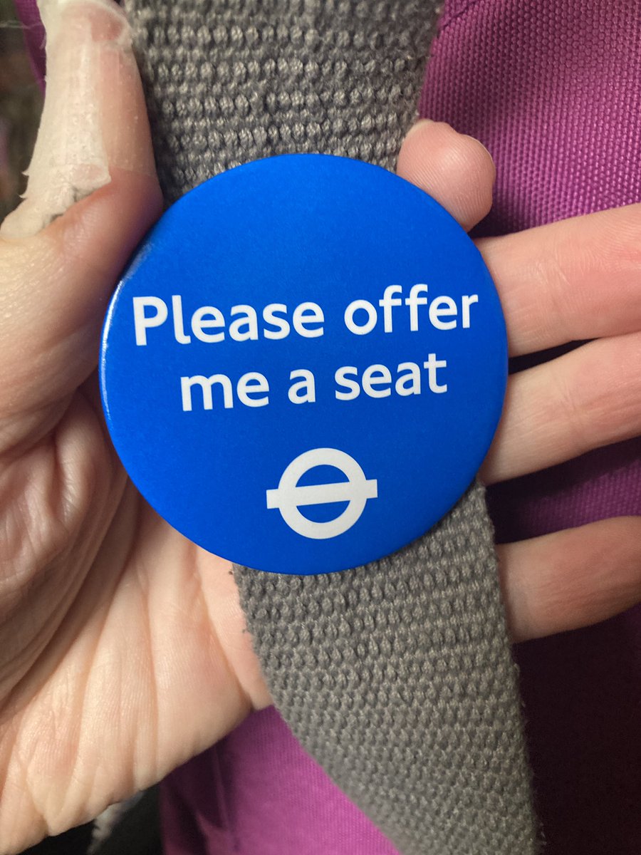 This badge means a person needs a seat more than you. It is not an invitation to enquire about a woman’s reproductive status. Women are not incubators - we have other health conditions - like TONS. (I’m OK btw just bored of the question but others may be traumatised. Think.)