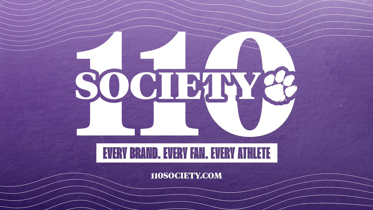 Checkout @110Society today to find ways to help support our Clemson student athletes!