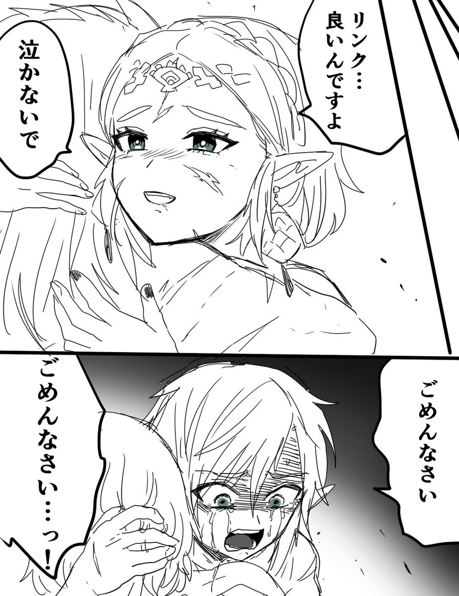 リンク以外斬りつける存在なんかなかったろうなって落書き 