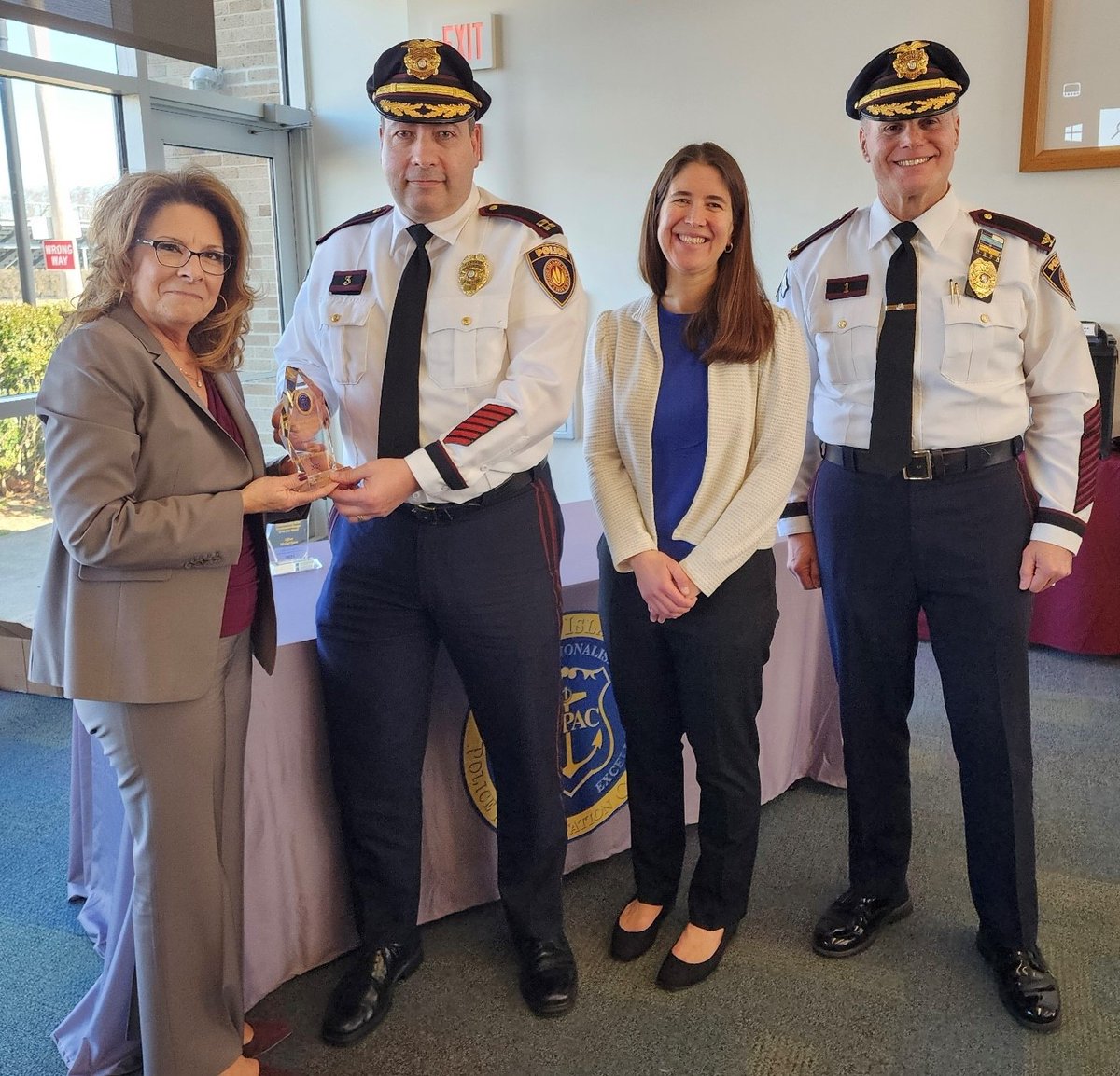 Congratulations to Capt. Joseph Acampora of RIC Campus Police, who received this year's Accreditation Manager of the Year Award from the RI Police Accreditation Commission! #RICNews @James_Mendonca
