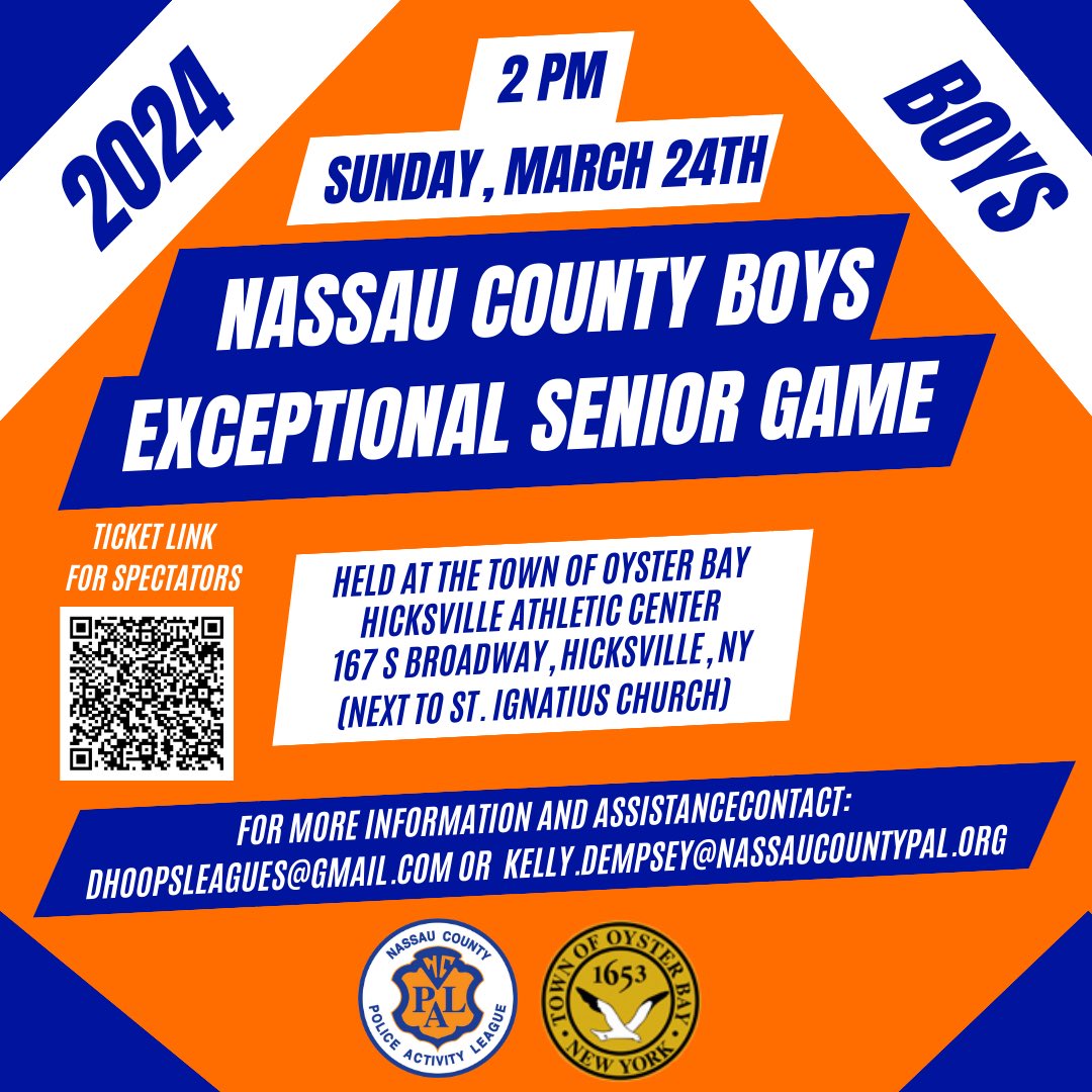 Kelly Dempsey (@kedtraining) on Twitter photo ATTENTION COLLEGE COACHES!
Nassau County PAL presents the 2024 BOYS & GIRLS Senior Games!
DM me for the packet with all player information. Games will live-streamed or filmed!
<a href="/_darrian11/">Darrian Jackson</a>
<a href="/triantafyllouV/">Vasilis Triantafyllou</a> ATTENTION COLLEGE COACHES!
Nassau County PAL presents the 2024 BOYS & GIRLS Senior Games!
DM me for the packet with all player information. Games will live-streamed or filmed!
<a href="/_darrian11/">Darrian Jackson</a>
<a href="/triantafyllouV/">Vasilis Triantafyllou</a>