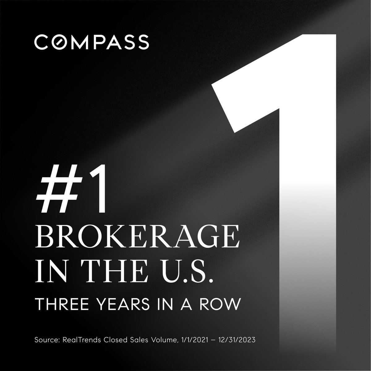 SchreiberHomes's tweet image. We are excited to announce that, for the third year in a row, Compass is the #1 brokerage in the United States by sales volume according to RealTrends. I’m so proud to be a part of Compass, the 𝒑𝒓𝒆𝒎𝒊𝒆𝒓 brokerage in real estate!💪🏼🏡

#compassrealtor #compass