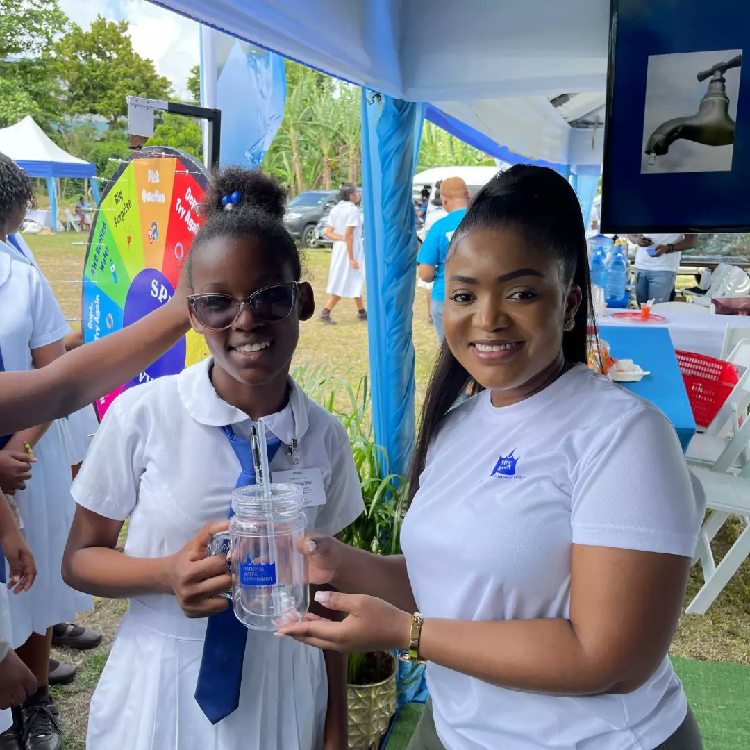 NWCjam's tweet image. Things are in high gear today at the Marymount High School in St Mary where scores of persons have turned out to join in the exciting activities at #worldwaterday2024💧🌍 exhibition! Stop by our buzzing booth for a chance to #winandlearn!
