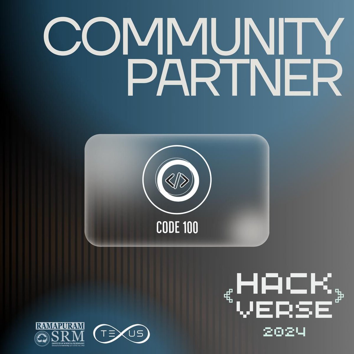 code100_'s tweet photo. Witness the thrill of @HackVerseIND - National Level Flagship Hackathon
Register Now:https://t.co/IM7cdZ6X4q
With a Prize Pool of ₹2,00,000 + 💸
Internship / Full Time Opportunities 
Access to grants upto $100,000 💰
Date : April 6-7 , 2024
Venue : Chennai https://t.co/lKIiSZovZe