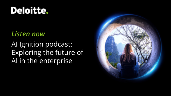 RobIrish1's tweet photo. Discover how #AI is changing the world (and the future) with episodes from the #AIIgnition podcast brought to you by the #DeloitteAIInstitute. https://t.co/aMLHenf9Cn https://t.co/C9MCFyt8TA