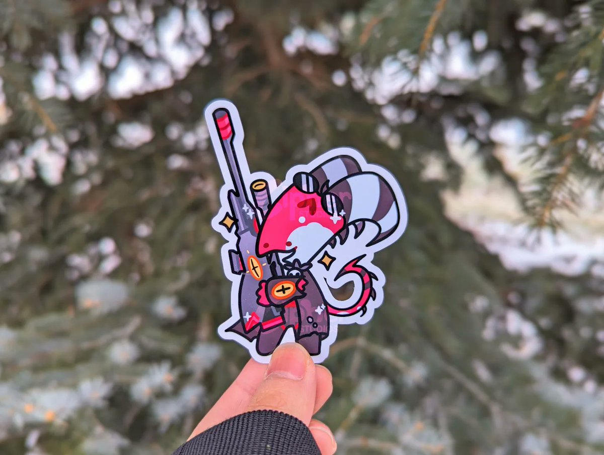 robinyoten's tweet photo. helluva boss stickers now available online wahoo! 🐸

#helluvaboss #sticker https://t.co/fXWn0pgiHM