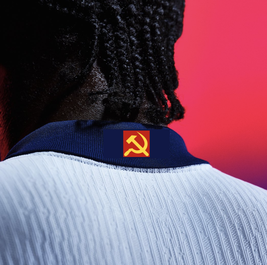 TimVelcro's tweet photo. leaked shot of the Nike shirt england will wear if they reach the final https://t.co/LrstEaoMTw
