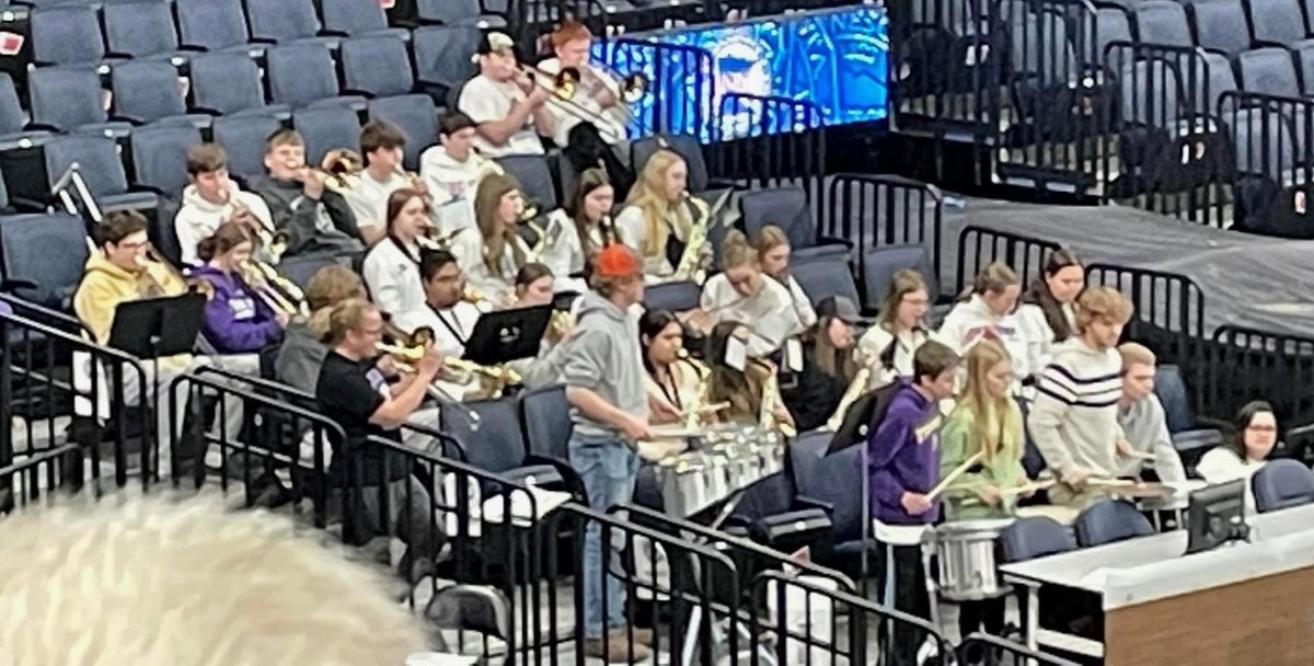 Shot of the band from the Boys game last night.  Great work everyone!!  Good luck today Boys!!!