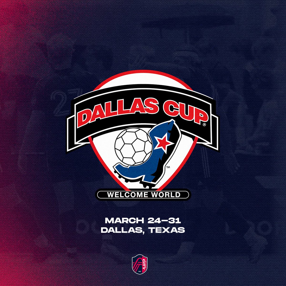 STLCITYAcademy's tweet photo. Our @UPSLsoccer squad is headed to Dallas to take on the world 🛫 

🏆 @dallascup 
🗓️ March 24-31
📺https://t.co/f2QyLjF7IY

https://t.co/rCE45dEi0X https://t.co/Xn2cQuftrm