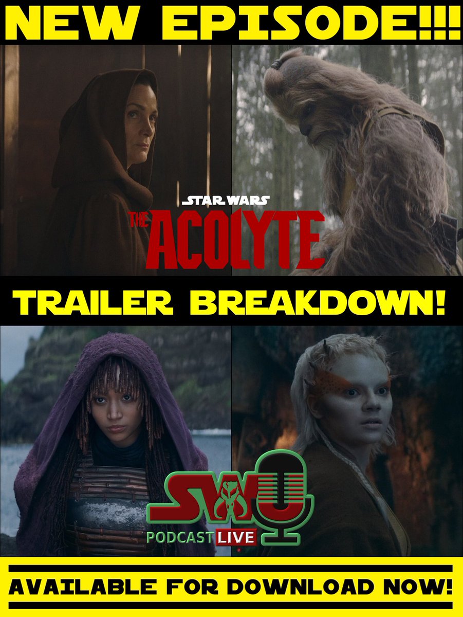 NEW #TheSWU Podcast!🩸

👉 We Breakdown #TheAcolyte Trailer!

👉 AND We Discuss #TheBadBatch Ep. “Bad Territory”

👉 @neug485 & @Jid2021 From @EyeOnCanonPod Join Us!

👉 Hunter & Wrecker Go To Louisiana!

👉 A Bloody Lightsaber!

👉 & More!

WATCH/LISTEN: shorturl.at/myBJ7