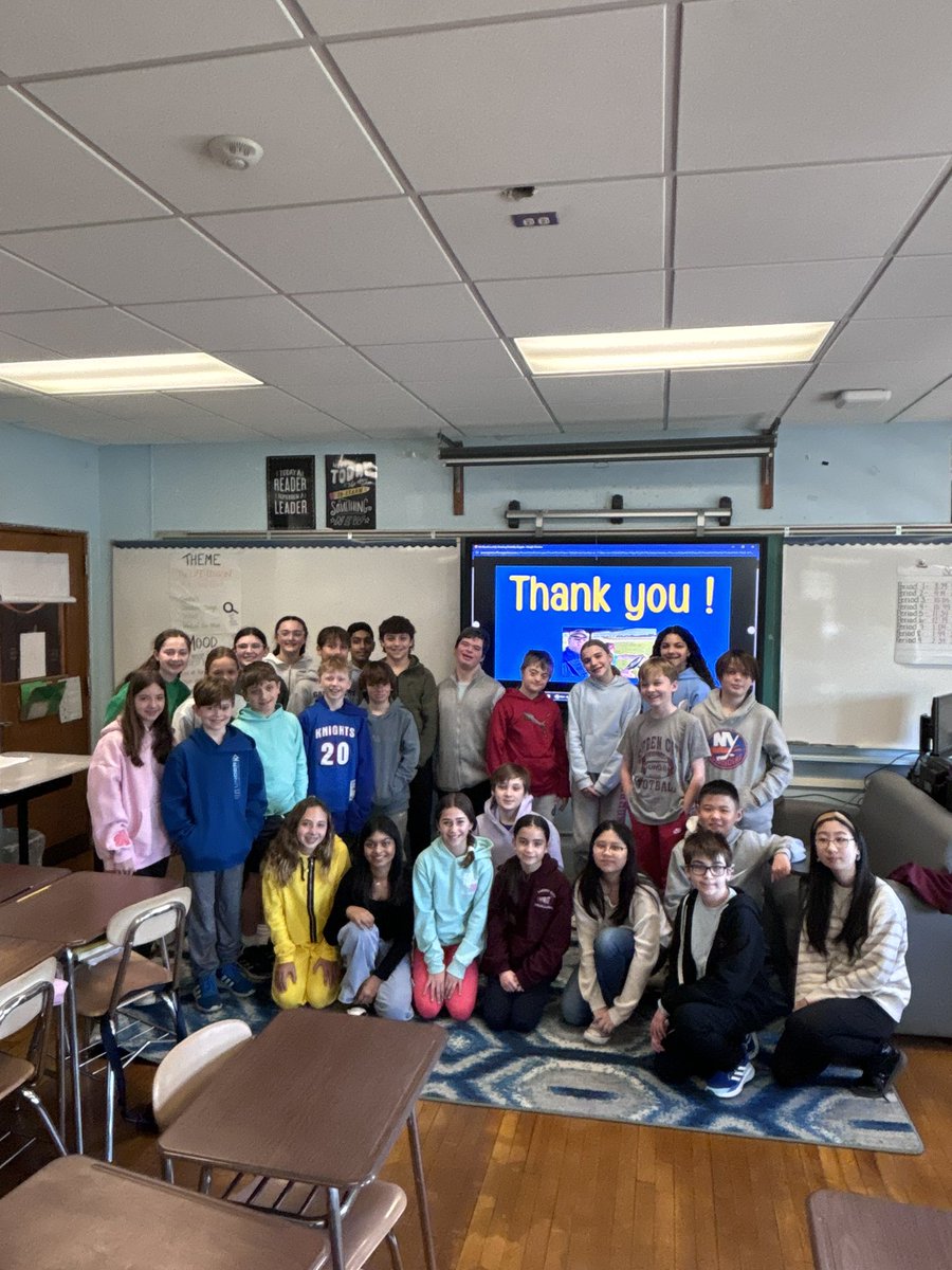acesgchs's tweet photo. Thank you Brendan for sharing your "story" with our team. You are inspiring and a true role model of perseverance and the students loved having you visit. @GoGCMSPrincipal @ddfasano41 @GCMSAP @lbowler_217 https://t.co/K0HrPmQIDW
