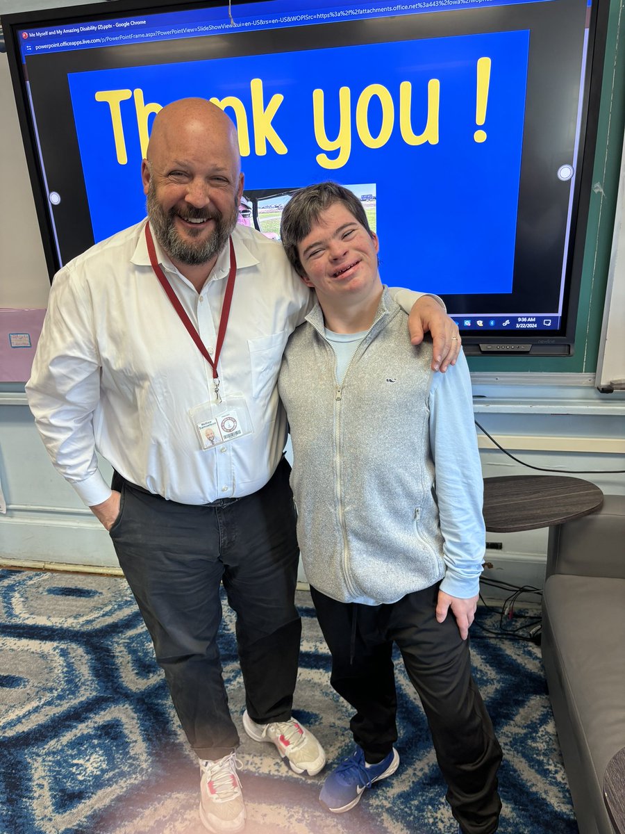 acesgchs's tweet photo. Thank you Brendan for sharing your "story" with our team. You are inspiring and a true role model of perseverance and the students loved having you visit. @GoGCMSPrincipal @ddfasano41 @GCMSAP @lbowler_217 https://t.co/K0HrPmQIDW
