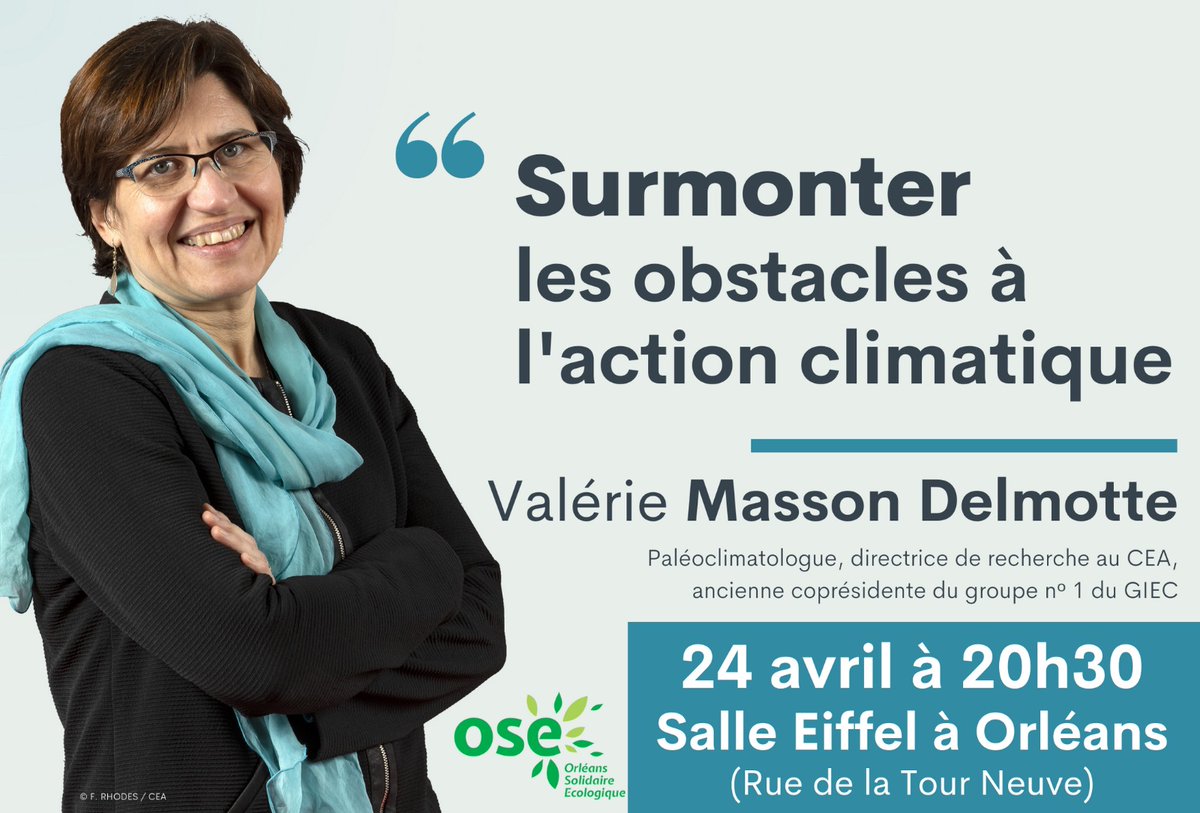 OSE_Orleans's tweet photo. 📢 Mercredi 24 avril à 20h30📆
🎙️ Rejoignez-nous le 24 avril prochain à #Orléans pour une discussion passionnante avec @valmasdel https://t.co/SVd1nxN0gR