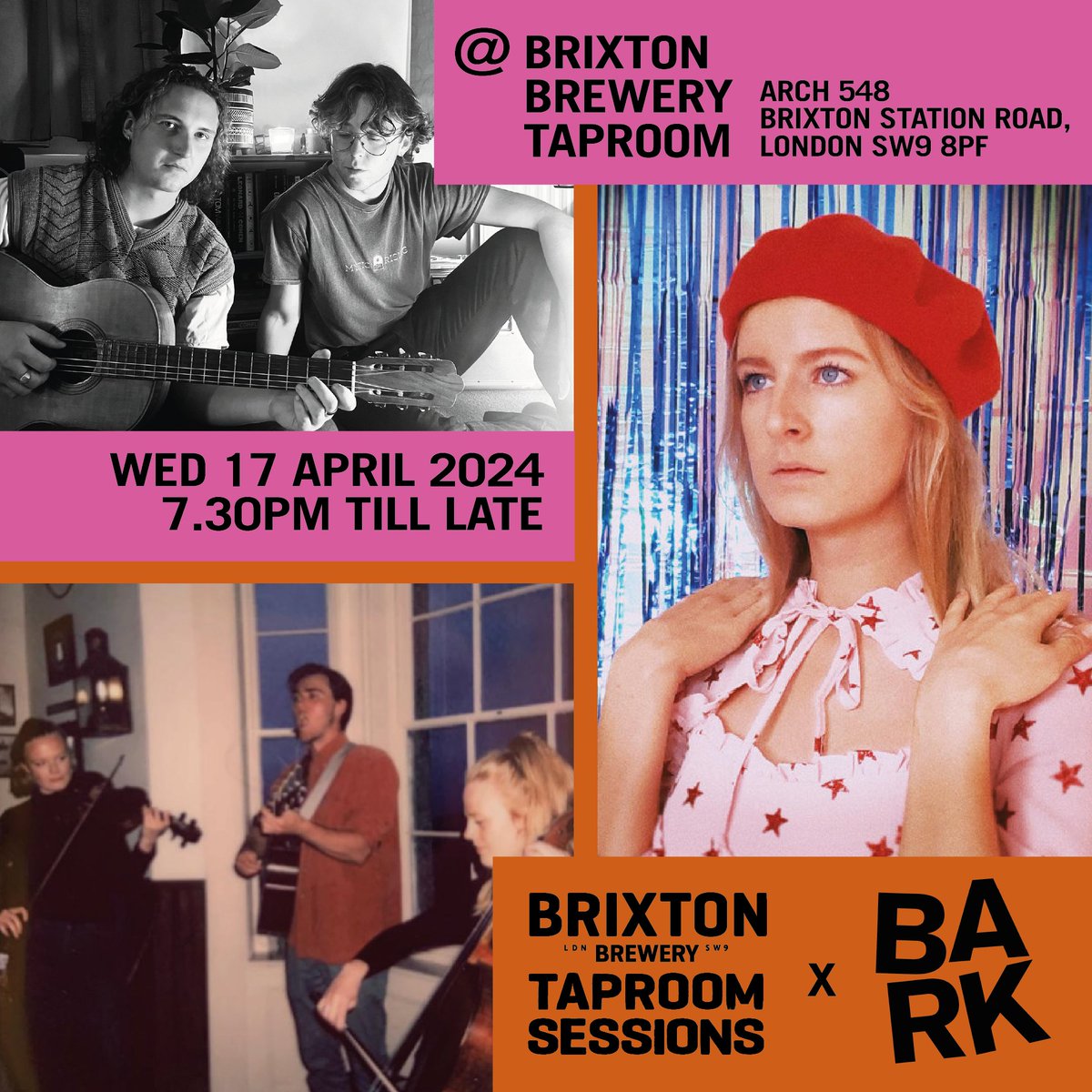 Really enjoying our @BrixtonBrewery Taproom shows, love the lineup for the next one, Wed 17th April. Ross + the Hailstones / @marthastarthur / Men, by Women. RSVP via DICE, pay what you like on the night - link.dice.fm/w146165e1dc1